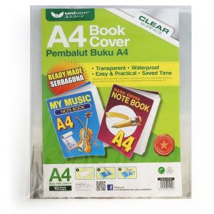 Unicorn Stationery PVC Clear Book Cover UBC-A4-10'S
