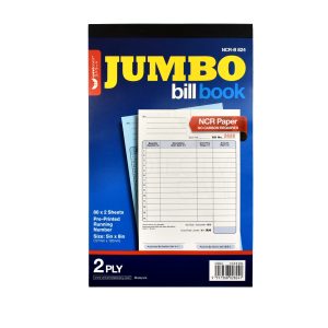Unicorn Stationery NCR Jumbo Bill Book 2 Ply (5" x 8"/80 x 2 Sheets) B824