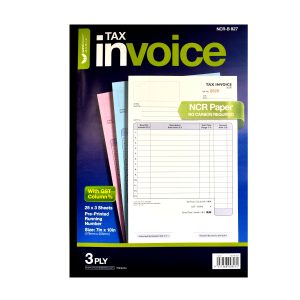 Unicorn Stationery NCR Invoice 3 Ply (7" x 10"/25 x 3 Sheets) B827