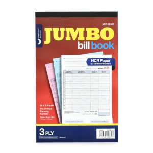 Unicorn Stationery NCR Jumbo Bill Book 3 Ply (5" x 8"/50 x 3 Sheets) B835