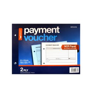 Unicorn Stationery NCR Payment Voucher 2 Ply (5.75'' x 8''/50 x 2 Sheets) B878