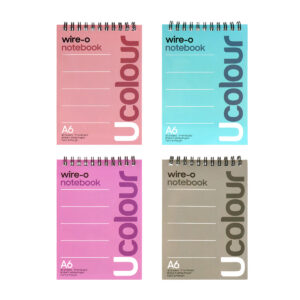 Unicorn Stationery A6 Colour Spiral Notebook USB-202 Random Colour