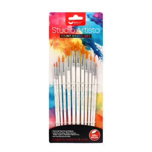 Unicorn Stationery 12in1 Nylon Brush with Round Tip UAB-666-B 12'S