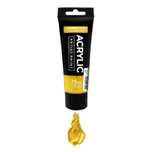 Unicorn Stationery 1 Pc 75ml Bright Gold Acrylic Artist Paint UAC-75ML 201# B/GOLD