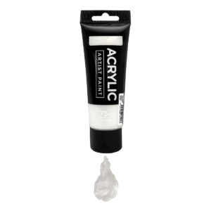Unicorn Stationery 1 Pc 75ml Bright Silver Acrylic Artist Paint UAC-75ML 202# B/SILVER