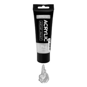 Unicorn Stationery 1 Pc 75ml Aluminium Silver Acrylic Artist Paint UAC-75ML 204# A/SILVER