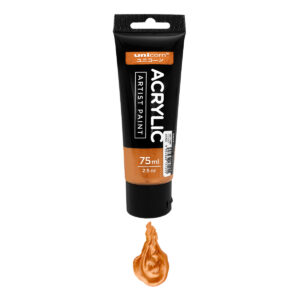Unicorn Stationery 1 Pc 75ml Bronze Acrylic Artist Paint UAC-75ML 205# BRONZE