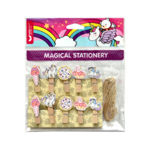*CLEARANCE* UNICORN WOODEN CLIP FWC-695