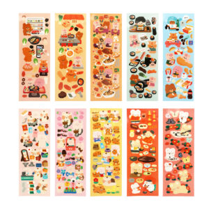 *CLEARANCE* Korean Animal Shiny Sticker 10 in1 Random Design