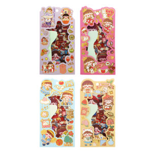 *CLEARANCE* Journal PET Sticker Pack 4 Pcs Random Design