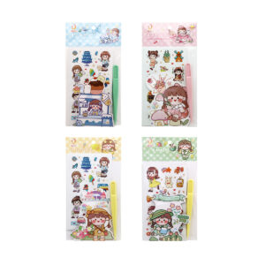 *CLEARANCE* Fancy PET Sticker With Mini Clip Random Design
