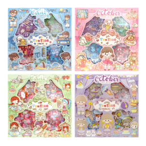 *CLEARANCE* 100pcs Cute Tea Time Journal Sticker 100 Pcs Random Design